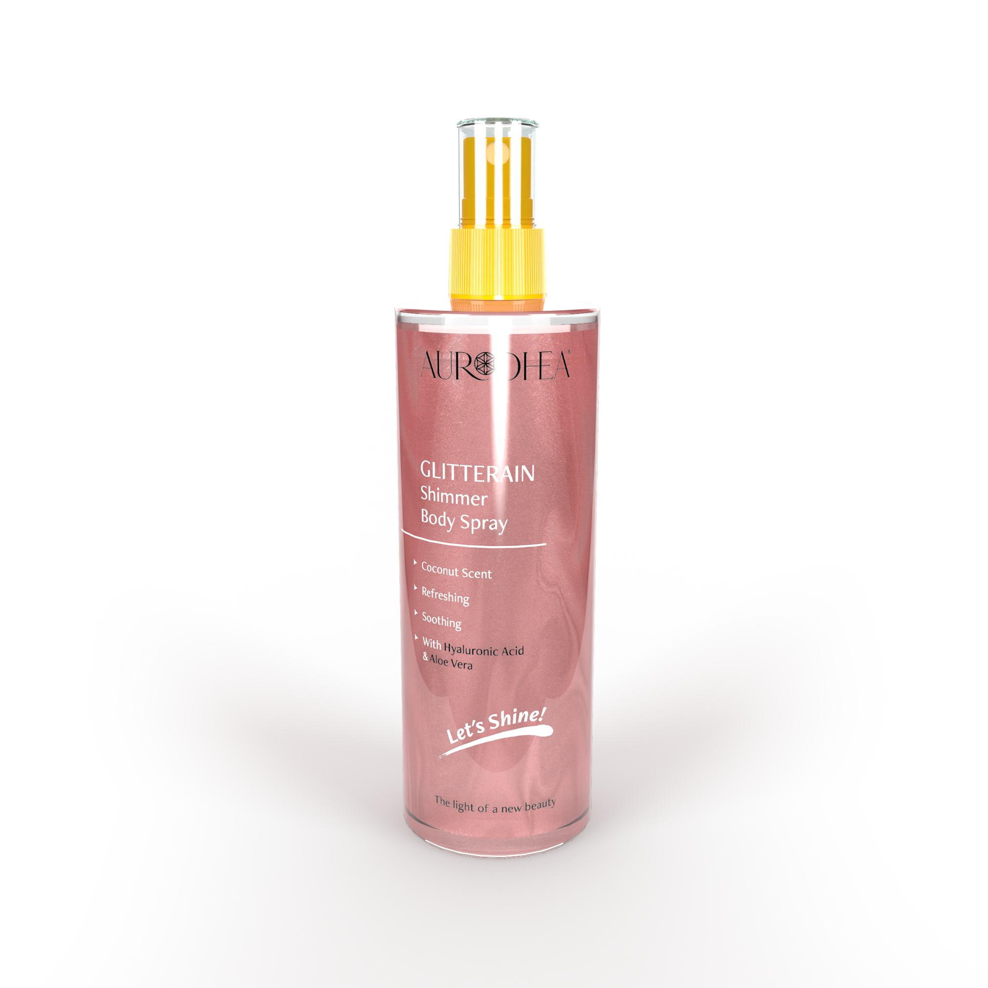 GLITTERAIN - Spray corps scintillant doré