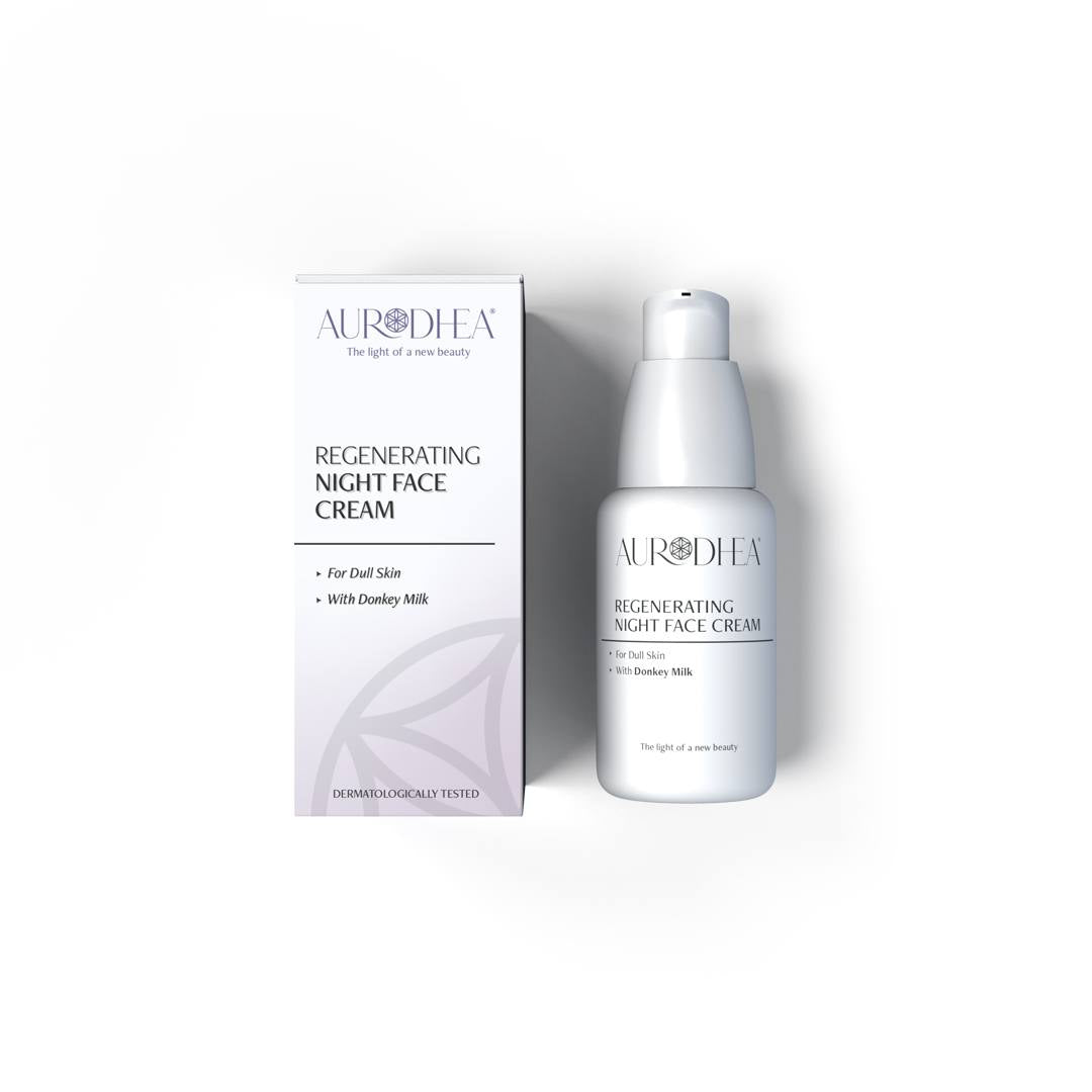 Crème de nuit visage au lait d'ânesse - Aurodhea – nouveau pot de 50 ml