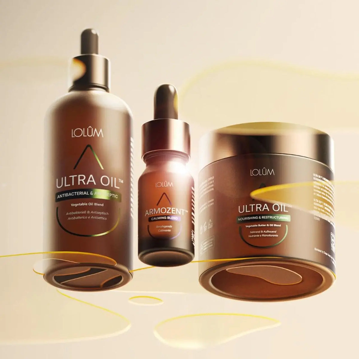Complete Lolûm-set – Etherische en plantaardige oliën