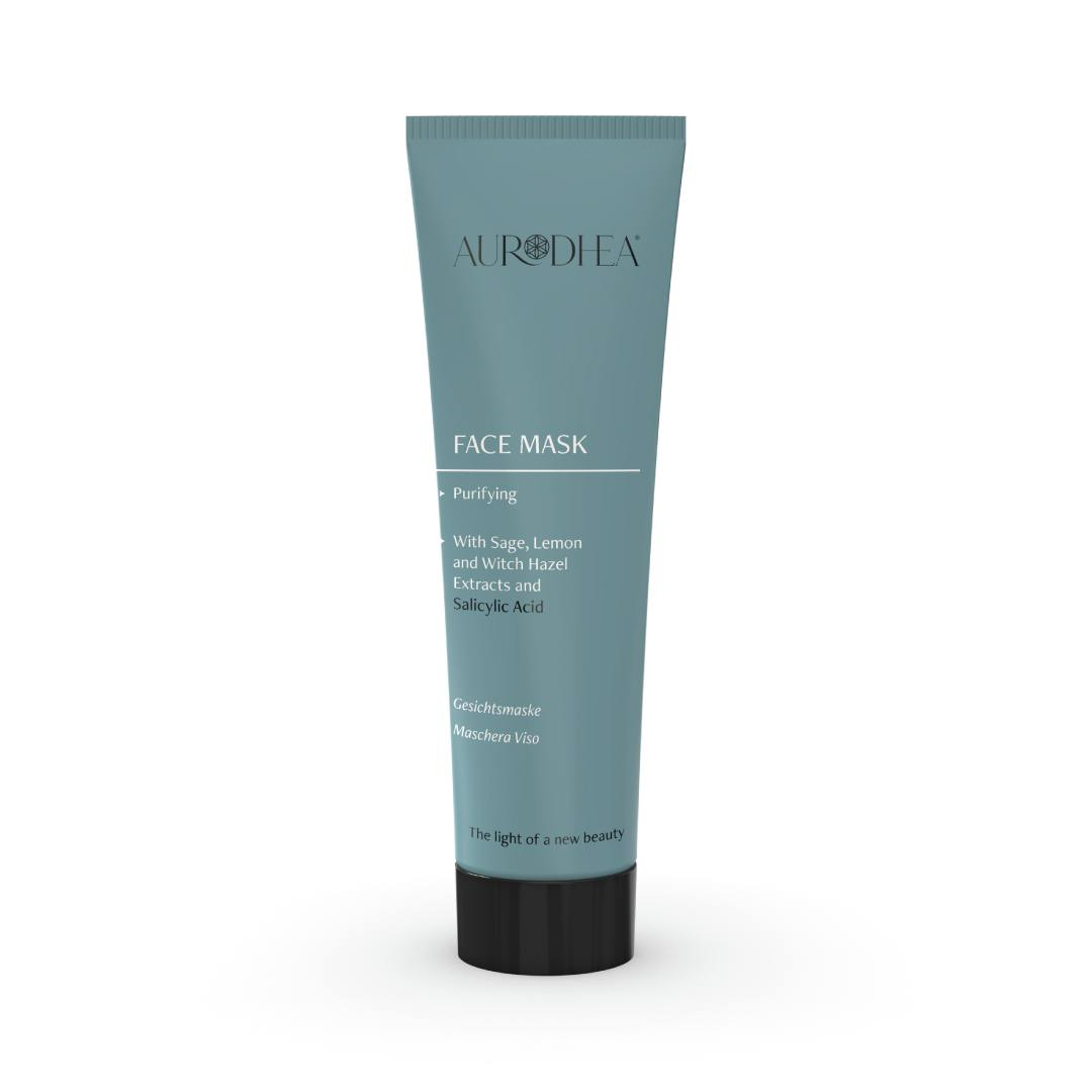 Purifying face mask with salicylic acid, Aurodhea tube